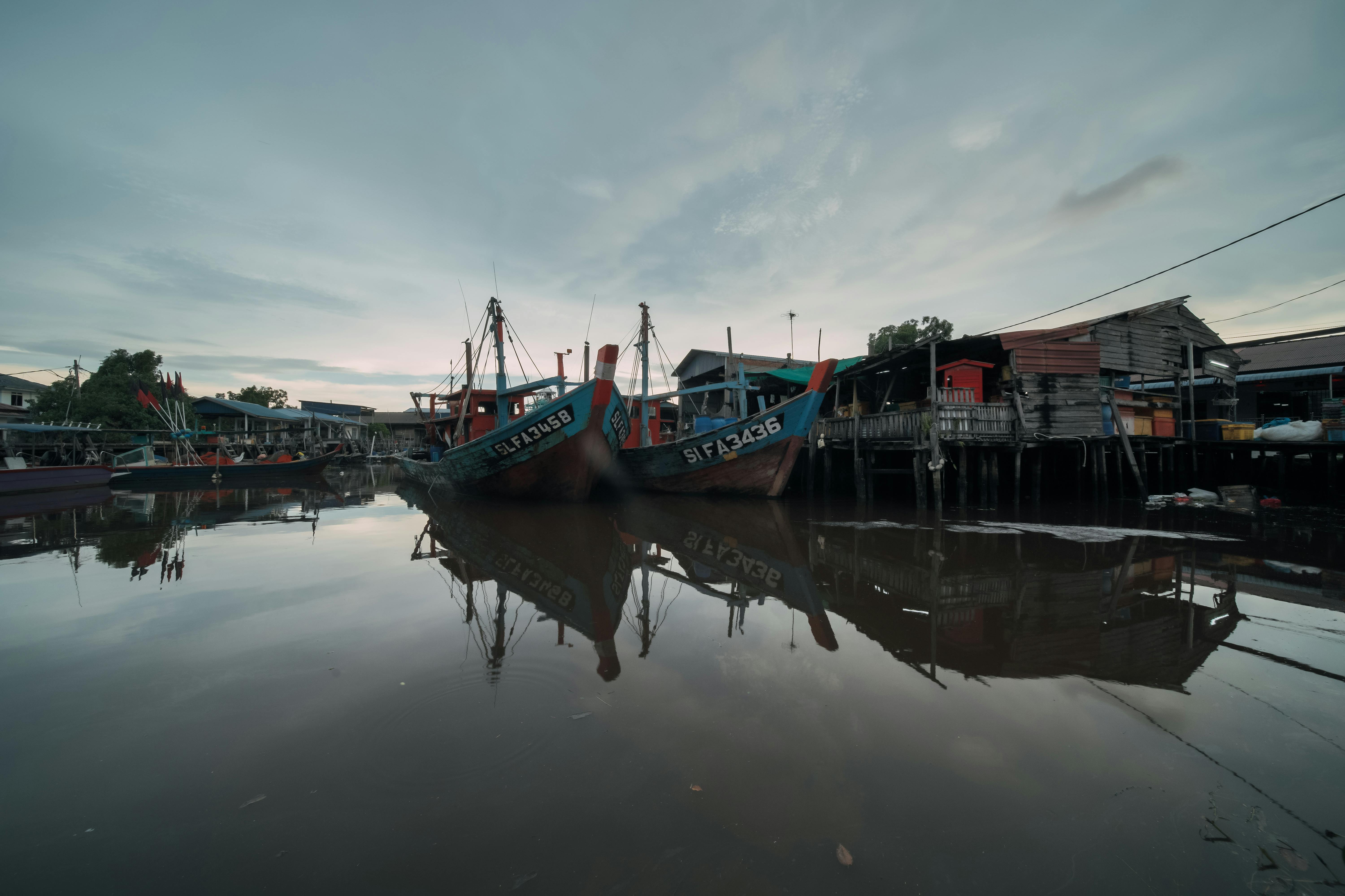 Clan Jetties waterfront in Penang